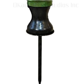 OKaucheeky, Decorative, Heavy-Duty, Steel, Rolling Hose Guide Hand Painted in USA, Turtle