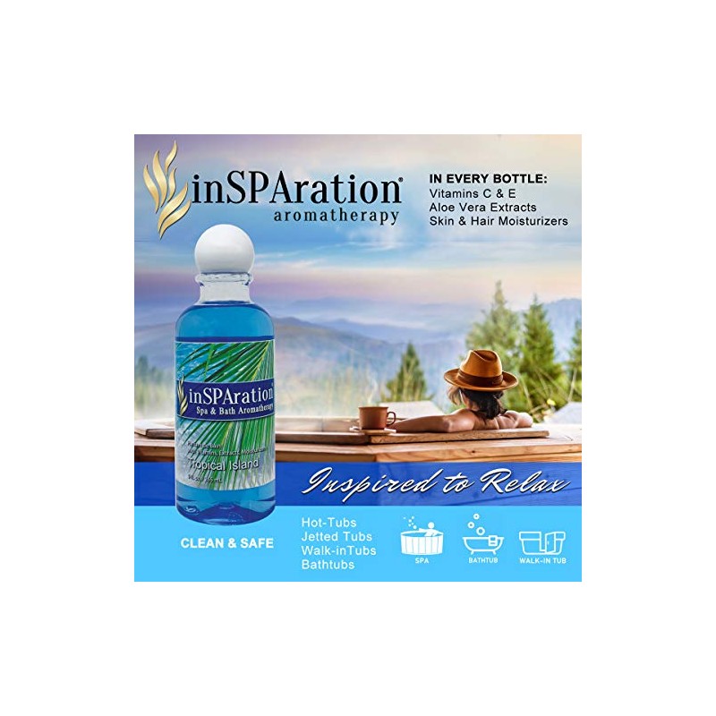 inSPAration Spa and Bath Aromaterapia 370X Spa Liquid, 9 onzas,