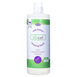 Biocaf Espresso Machine Milk Cleaning Liquid - 1 Liter - Safe Biodegradable Phosphate-Free and Odorless for Auto-Frother, Steam Wands, and Milk Vessels, Such as Steel Pitchers