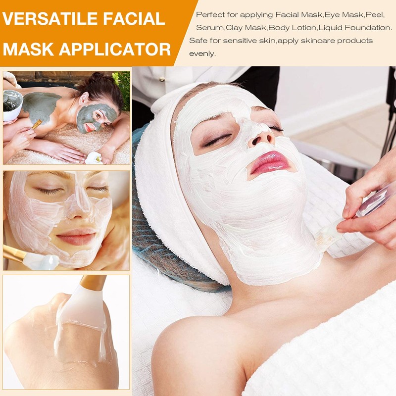 6 cepillos de silicona para mascarilla facial, cepillo suave para