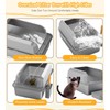 Stainless Steel Litter Box - Metal Litter Box with Lid,