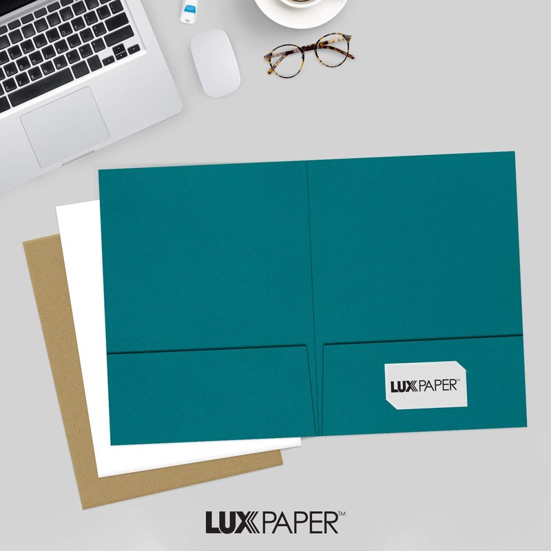 9 x 12 Presentation Folders - Teal (10Qty.) by Envelopes.com