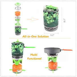 Fire Maple Star X2 Camping Pot Camping Kitchen Cooking System (Green)