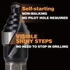 Jerax tools M35 HSS 3/8 Inch Step Drill Bit, Single