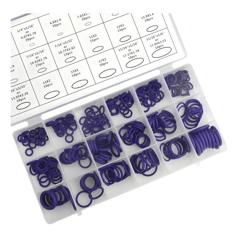 270pcs O Ring Anillos De Hule Alta Duración Universal Coche