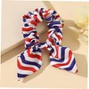 Ipetboom Independence Day Hair Scrunchies Striped Hair Ring Ponytail Holders