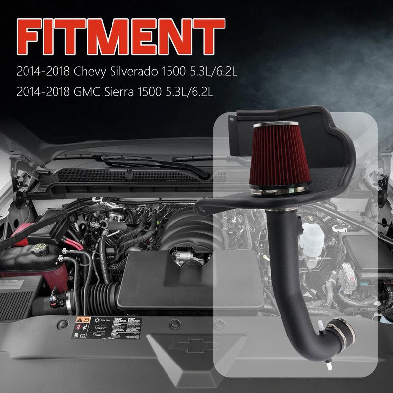 Cold Air Intake System Heat Shield Compatible with 2014 2015
