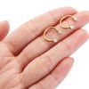 PEAKLINK Horseshoe Septum Jewelry 16G Horseshoe Earrings Nose Ring White