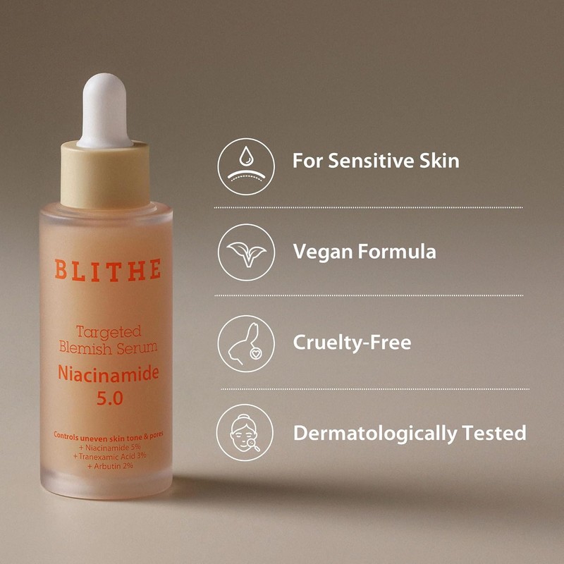 BLITHE Niacinamide 5% + Tranexamic Acid 3% Serum, Dark Spot