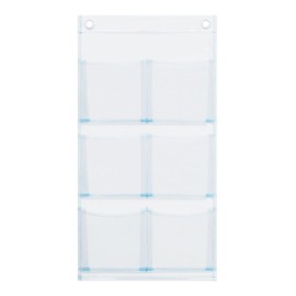 Saki Wall Pocket, Clear, Size: W11.8 x H22.6 inches (300 x 575 mm)