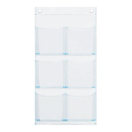 Saki Wall Pocket, Clear, Size: W11.8 x H22.6 inches (300 x 575 mm)