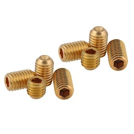 BOZONLI Grub Screw Allen Screws Brass Cup Point Allen Screws M4 x 12 mm Pack of 20