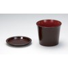 Lacquer 遊館 chionoecetes Painted New 溜 Bamboo Drop 3-Pack, Relish