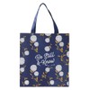 Be Still and Know Reusable Shopping Bag in Navy -