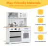 Play Kitchen for Kids, Wooden Kitchen Toy Playset with Stove,