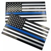 Riley Express 2x ALUMINUM Thin Blue Line Decal Sticker Car,