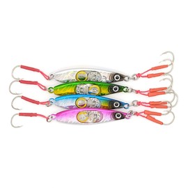Orurdo Fishing Equipment qb100202z02n0 Metal Jig "Picardo A" (40g / 4 Color Set) (Electrostatic When Drying)
