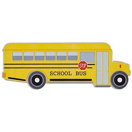 School Bus Painted Wood Shape for Arts and Crafts