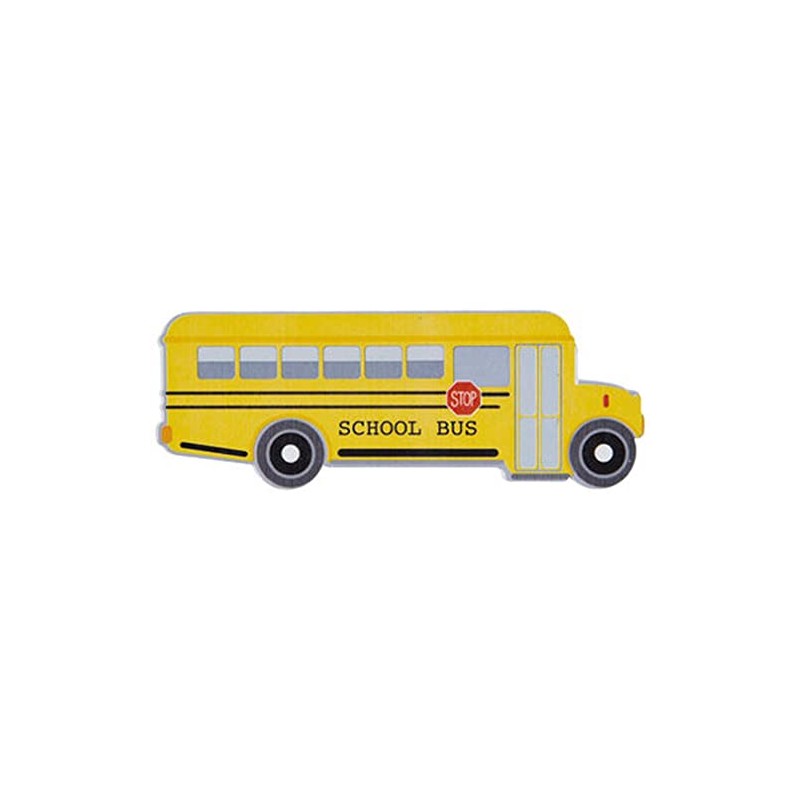 School Bus Painted Wood Shape for Arts and Crafts