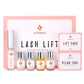 ICONSIGN Lash Lift Kit Eyelash Perm Kit, Professional Semi-Permanent Curling Perming Wave Suitable For Salon