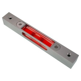 Bar type high-precision level, high-precision aluminum alloy metal adjustable level, bubble square bar type luminous magnetic multi specification ruler (180x22x23mm)