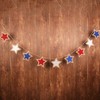 GOER 4th of July Banner,No DIY Required Natural Burlap Independence