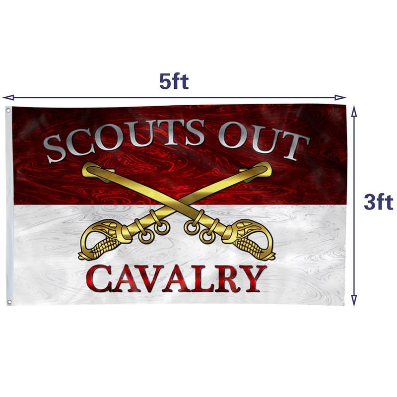 United States Army Cavalry Scouts Out Flag US Military Flag