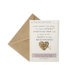 New Beginnings Pocket Hug Token Gift for Friend Colleague, New Chapter thinking of you gift, sending hugs