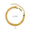 Watforsh Chunky Gold Link Bracelet for Women Adjustable Italian Braided