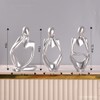 Decorative Thinker Statue, Abstract Art Sculpture, Resin Figurine for Home