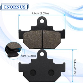 Cnornus Front Brake Pads for Suzuki LS650 Savage 1987-1999/GZ 125 Marauder 1998-2010/RM 125 250 1985-1986/VL 125 Intruder 2000-2008