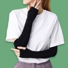 Type UV cool blocking summer hand cover arm tosh black golf arm tosh Back of hand - black 2ea