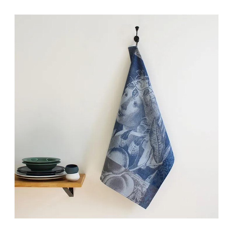 Garnier Thiebaut 44259 Tea Towel Femme A La Perle Bleu