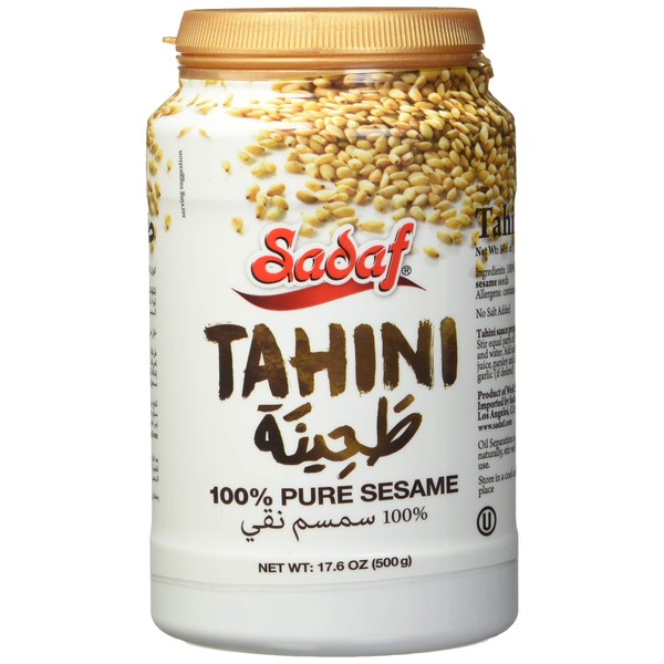 Sadaf Tahini 100% Pure Sesame, 500 Grams