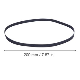 Black Rubber Record Player Belt, Turntable Replacement Belt with Two Kinds of Length