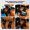 4 Pack Headrest Hooks for Car, Leather Car Seat Back