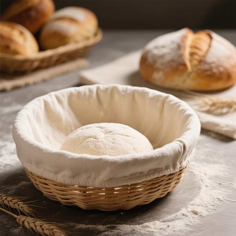 Set of 4 Linen Insert for Bread Proofing Baskets, Baker's