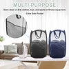MECCANIXITY Mesh Laundry Basket Collapsible Laundry Hamper Foldable Dirty Clothes