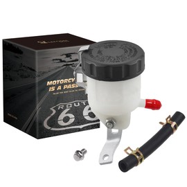 Motorcycle Front Brake Master Cylinder Brake Pump Tank Oil Cup Fluid Bottle Reservoir w/Bracket Aftermarket Part Compatible with for Suzuki GSXR 600 GSXR 750 GSXR 1000 2006 2007 2008 2009 2010 up