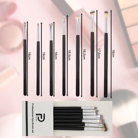 Pack of 7 Eyeshadow Brushes, Portable Eyebrow Brush, Cosmetic Tools, Professional Eye Makeup Tools for Women and Girls