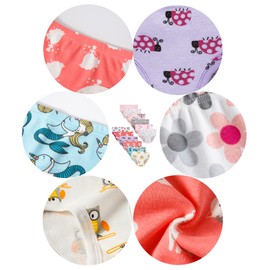 Cadidi Dinos Girls' Cotton Panties Baby Toddler Soft Underwears Kids Briefs (Pack of 12) Size 2T 3T