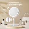 FRANO Makeup Mirror with Magnification (1X/10X), 8" Round Magnifying Vanity