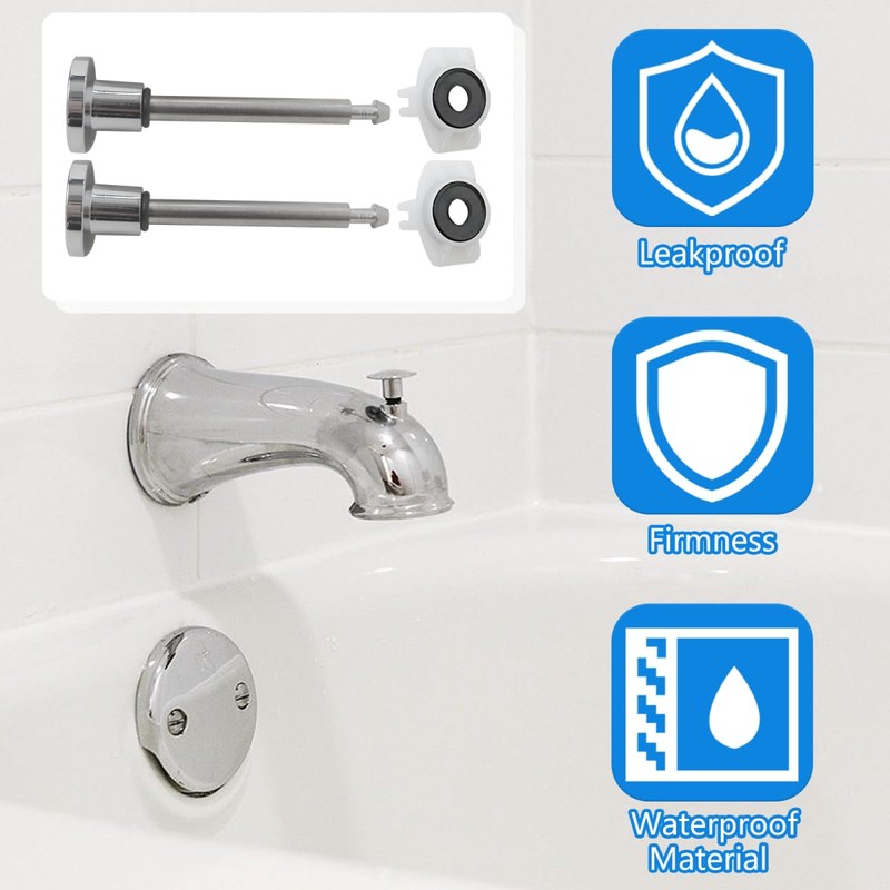 【2025 Latest version】2 Set Tub Spout Diverter Repair Kit, Includes