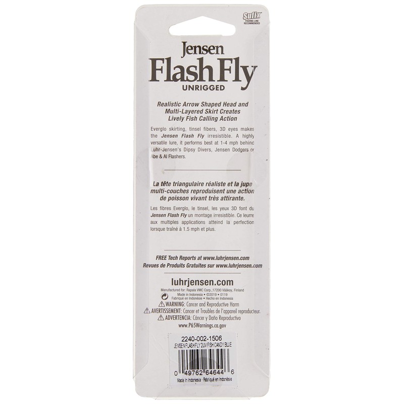 Jensen Flash Fly 2 Fish Candy Blue UV