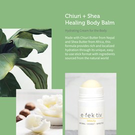 e.fek.tiv beauty Chiuri and Shea Healing Body Balm - Ultra Creamy and Hydrating - Rich in Potent Plant Lipids, Vitamins, and Nutrients - Rare, Specially Sourced Ingredients - Clean Beauty - 1.7 oz
