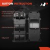 A-Premium Master Power Window Switch Compatible with Honda Accord 2013