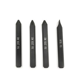 JIS B4633 Impact Screwdriver Bits For Impact Driver, 5/16" Hex Shank, S2 Alloy Steel,75mm Long- Ideal for Japanese Automotive & Motorcycle Repairs (JIS #2x3+SL8)