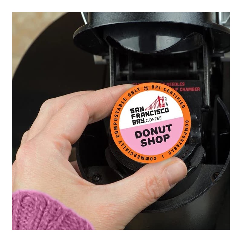 SF Bay Donut Shop Coffee, OneCup – 12 Count Compostable