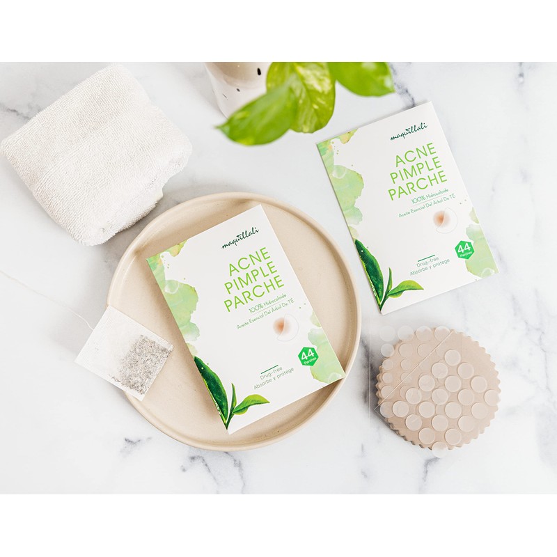 Maquillali Tea Tree Acné Pimple Parche, 44 Parches De Absorbente
