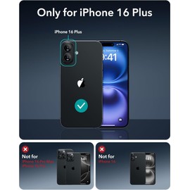 ESR for iPhone16 Plus Case with MagSafe, Supports Magnetic Charging, Smooth & Slim Silicone Case, Shockproof, Full Screen and Camera Protection, Soft Microfiber Lining,Ultramarine